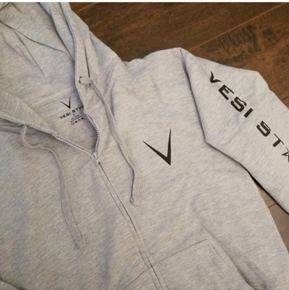 Cotton Hoodie, Zipper, Front Pockets heavy fleece lined - Picture 4 of 6